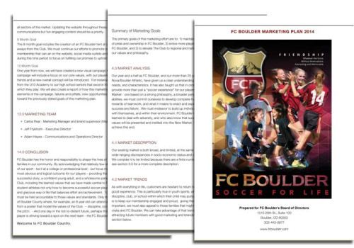 FC Boulder – Marketing Plan